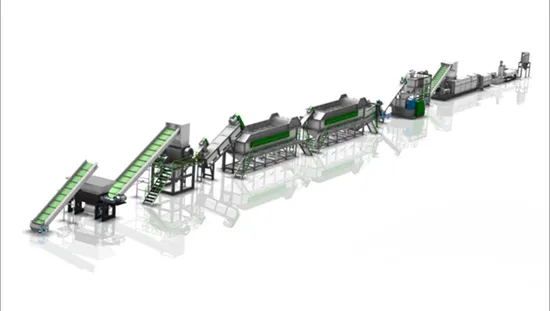 새로운 디자인 HDPE LDPE LLDPE PP 필름 플라스틱 재활용 분쇄 세척 Recyle 제림기 조립 기계