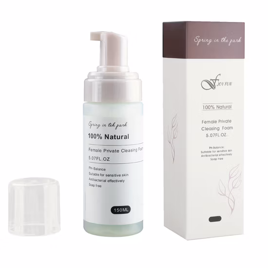 개인 상표 유기농 천연 허브 Yoni 질 세척 여성 위생 거품이 나는 질 세척